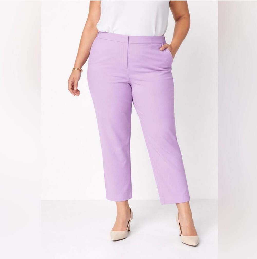 Talbots Women's Purple Lilac Ankle Pants Size 16
